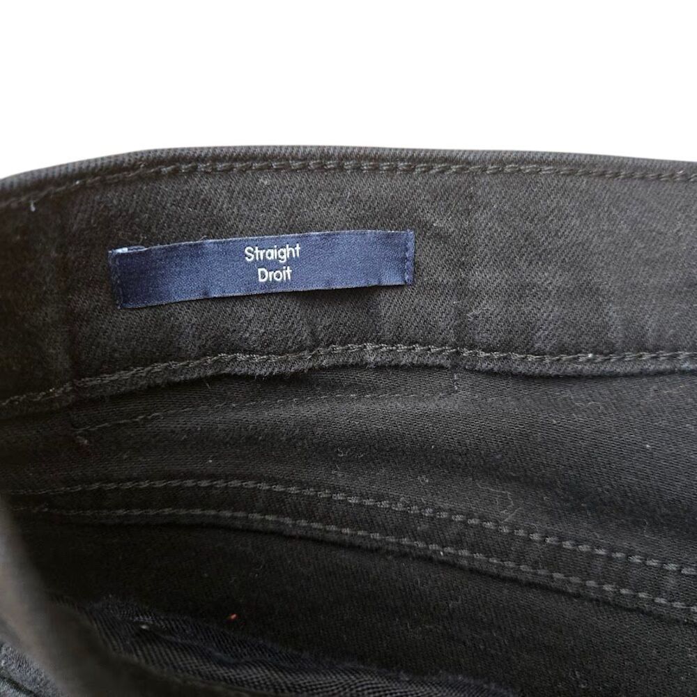 Calvin Klein Droit Straight Fit Black Classic Denim Jeans Mens 34X30 - Picture 5 of 9